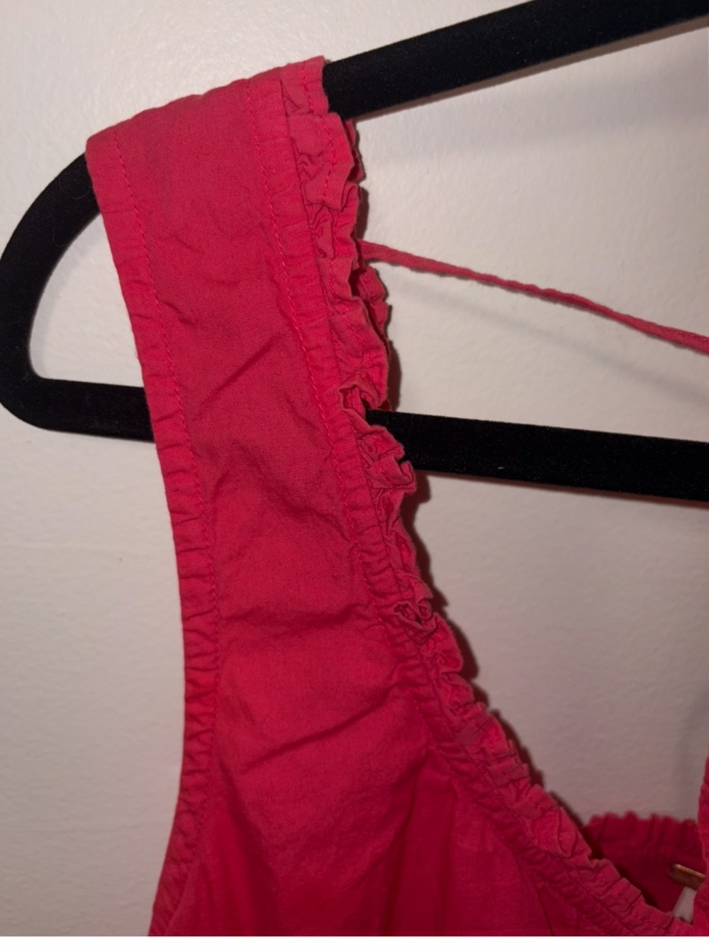 Free People Amelia Corset Top Size Large in Convertible Red | Hook & Eye Crop fo - Picture 8 of 8